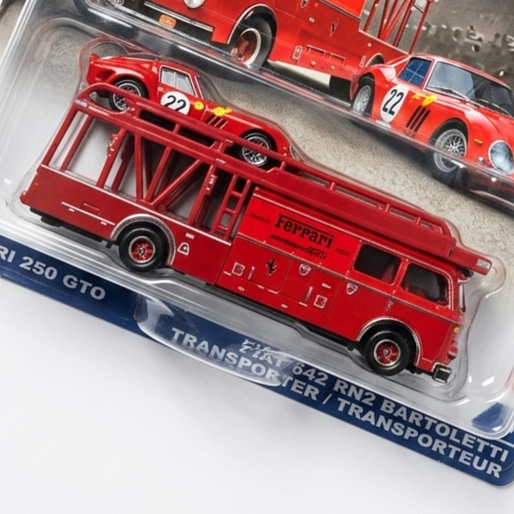 Ferrari 250 GTO & Fiat Bartoletti - Hot Wheels Team Transport JIDIECAST