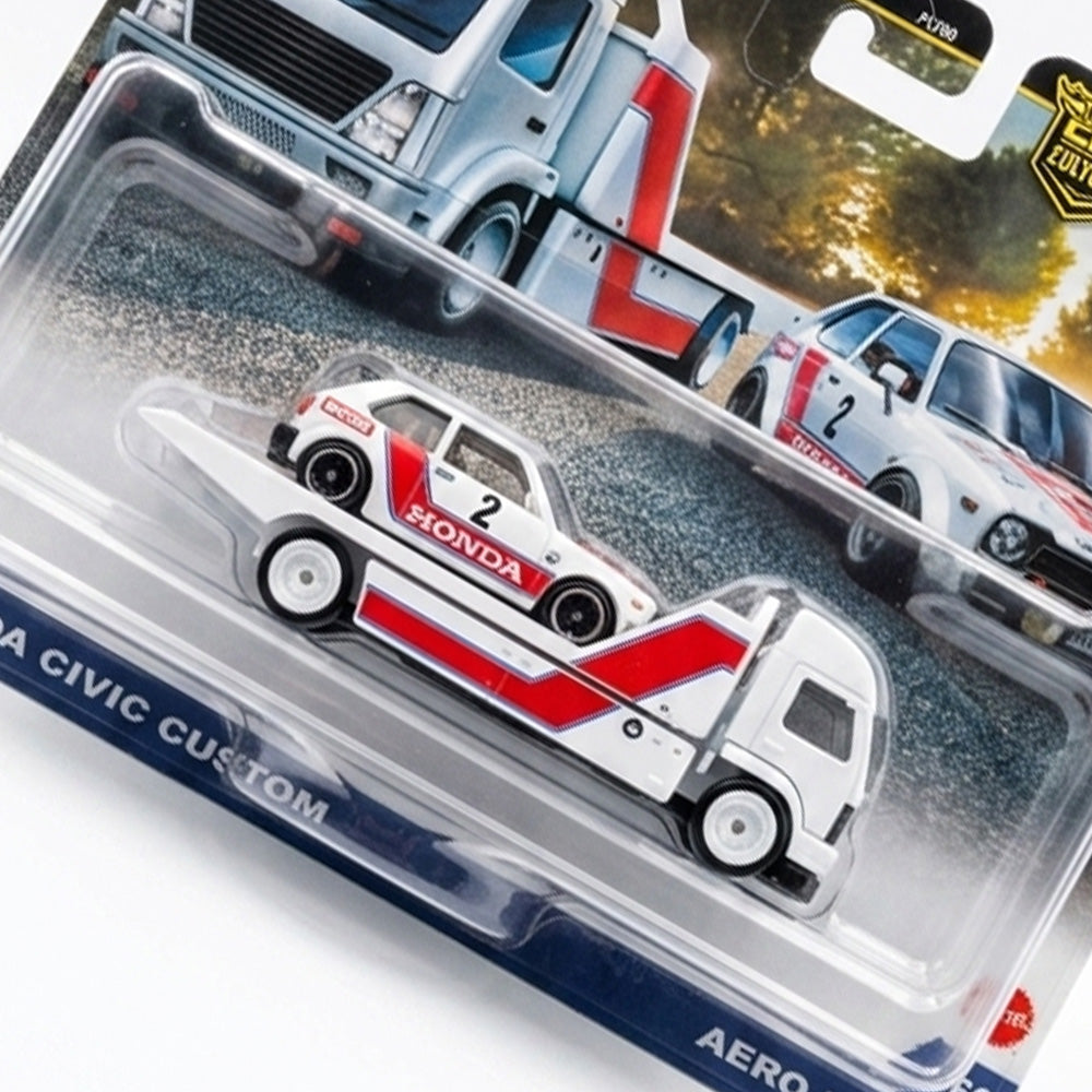 Honda Civic Custom + Aero Lift Hot Wheels Team Transport
