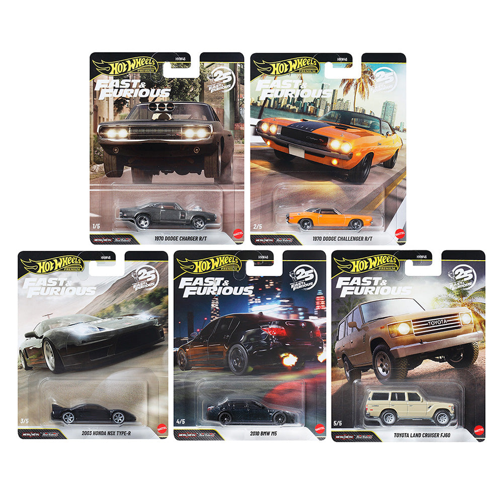 Série Fast & Furious Hot Wheels Premium 25 years anniversary