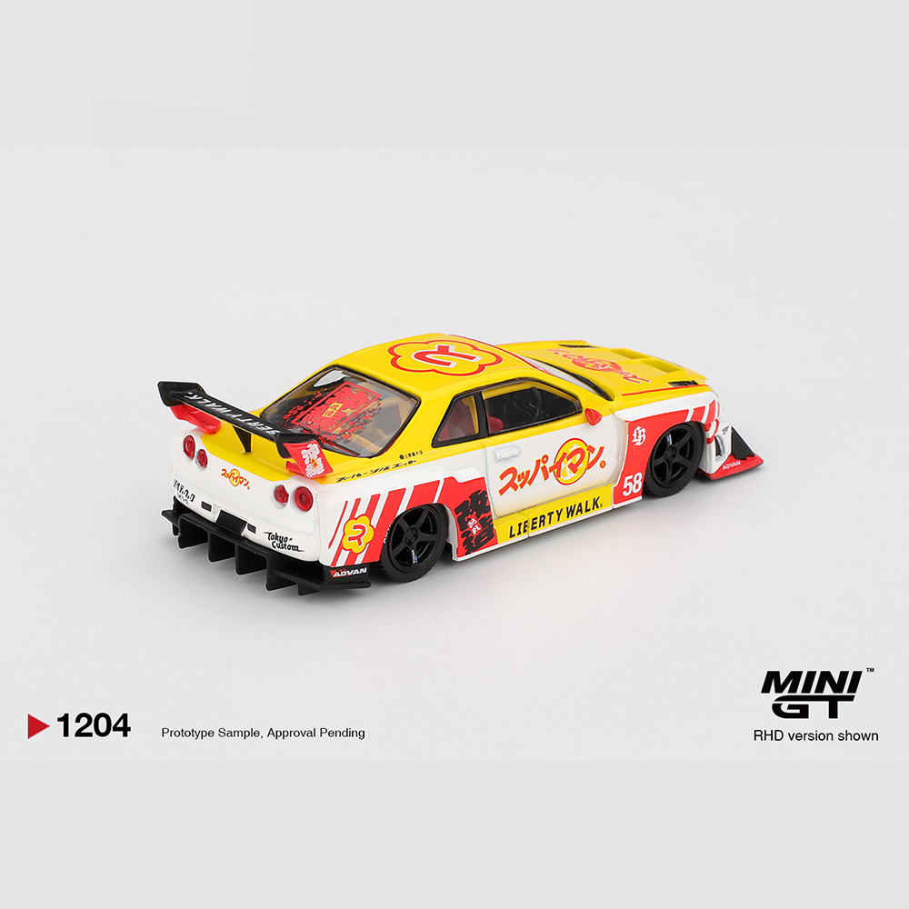 Nissan Skyline ER34 Super Silhouette - Mini GT 1204 JIDIECAST
