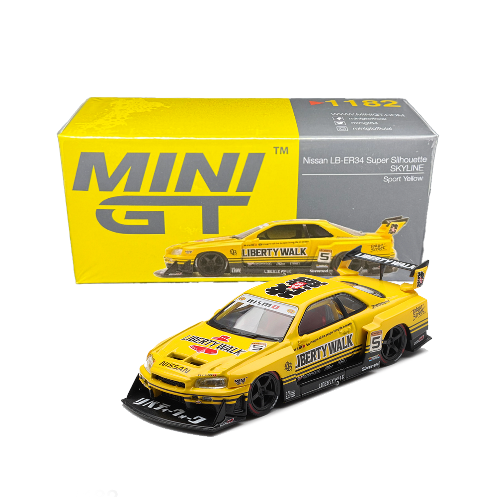 Nissan Skyline ER34 Super Silhouette - Mini GT 1182 JIDIECAST