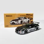 Toyota Supra MK4 Top Secret GT300 Chrome - Pop Race 1/64 - 325