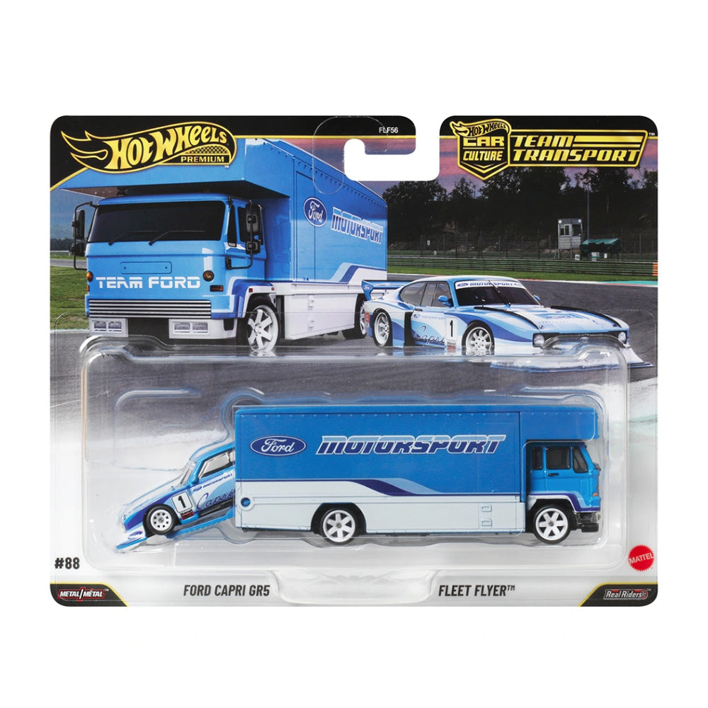 Ford Capri Gr5 & Fleet Flyer Hot Wheels Team Transport