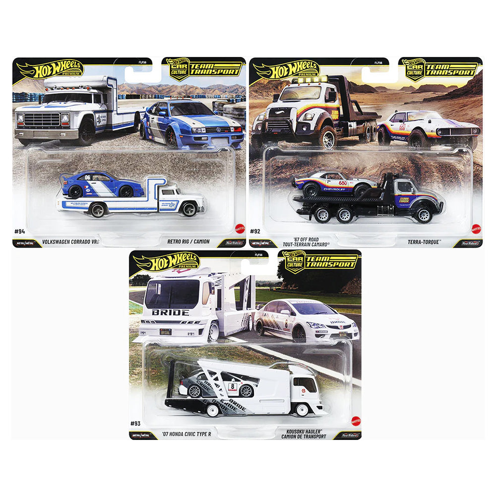 3x Team Transport Hot Wheels 2026