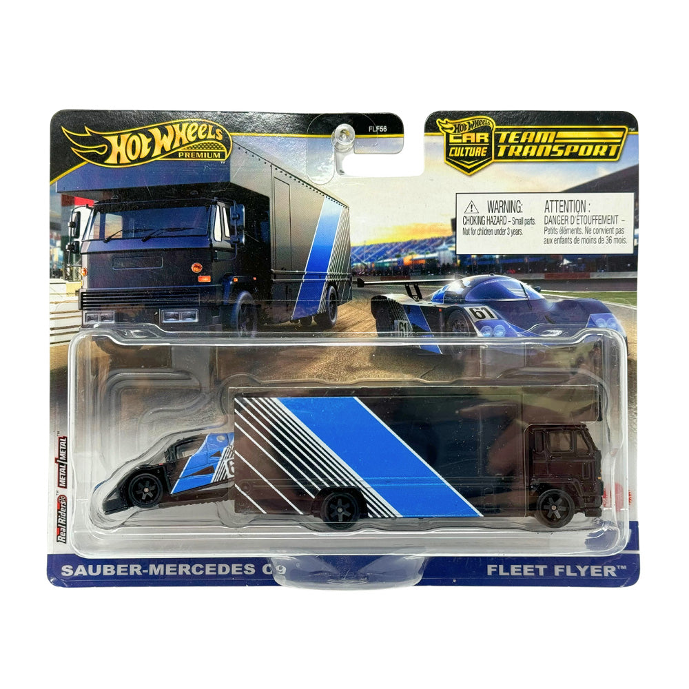 Mercedes Sauber C9 & Fleet Flyer Hot Wheels Team Transport