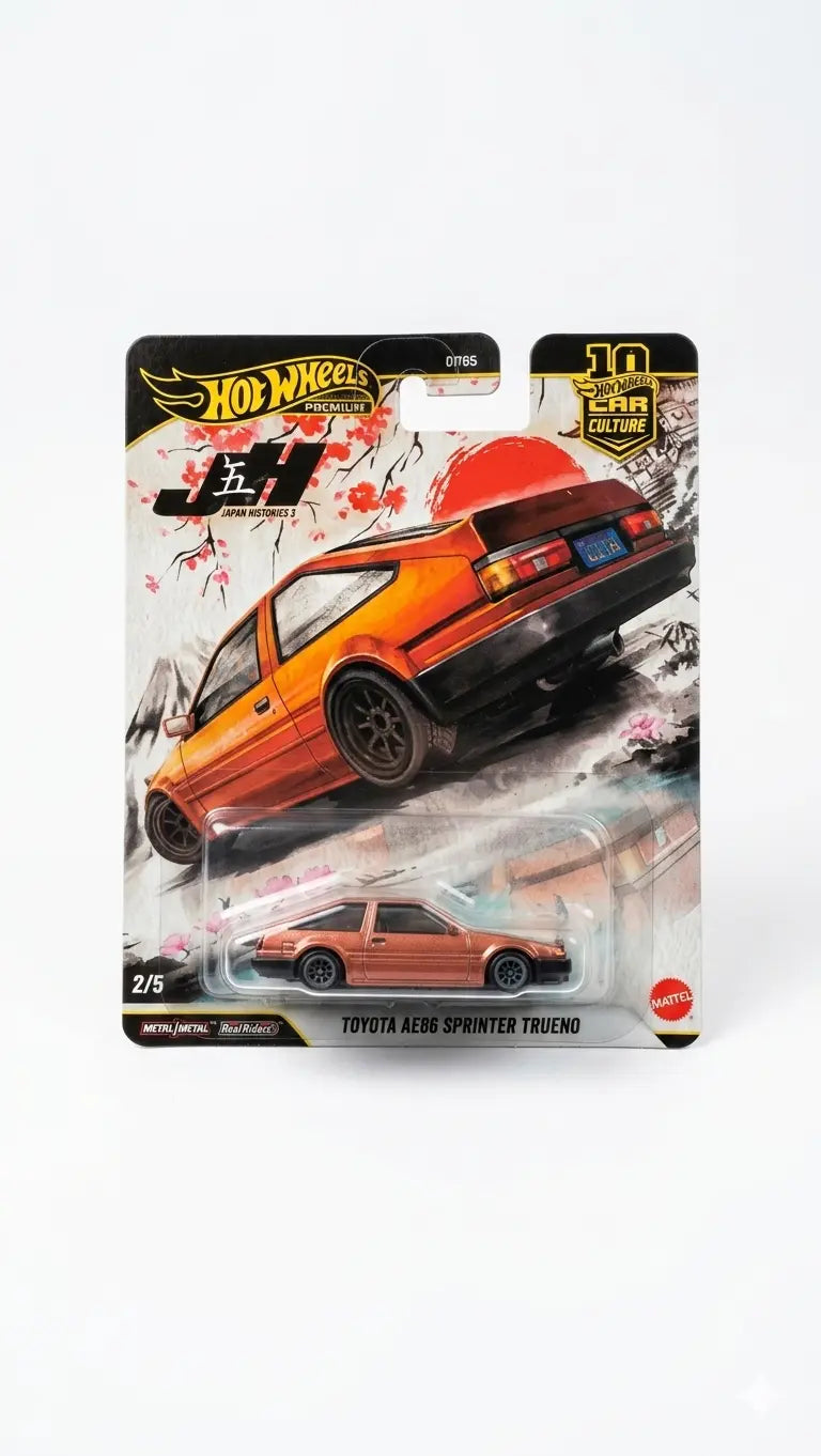 Toyota AE86 Sprinter Trueno - Hotwheels Japan Historics 5 JIDIECAST